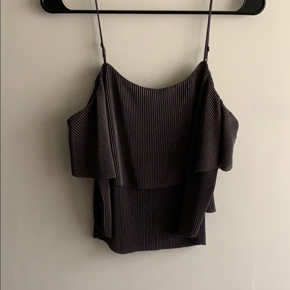 Dark, olive green, dressy tank top!